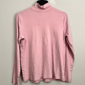 USED Woman's Kim Rogers Long Sleeve Turtle Neck Color Pink Size Medium